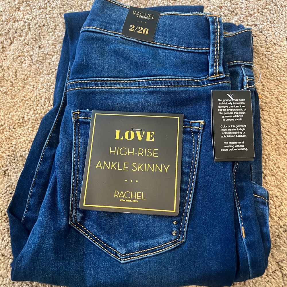 RACHEL Rachel Roy Blue Skinny Jeans